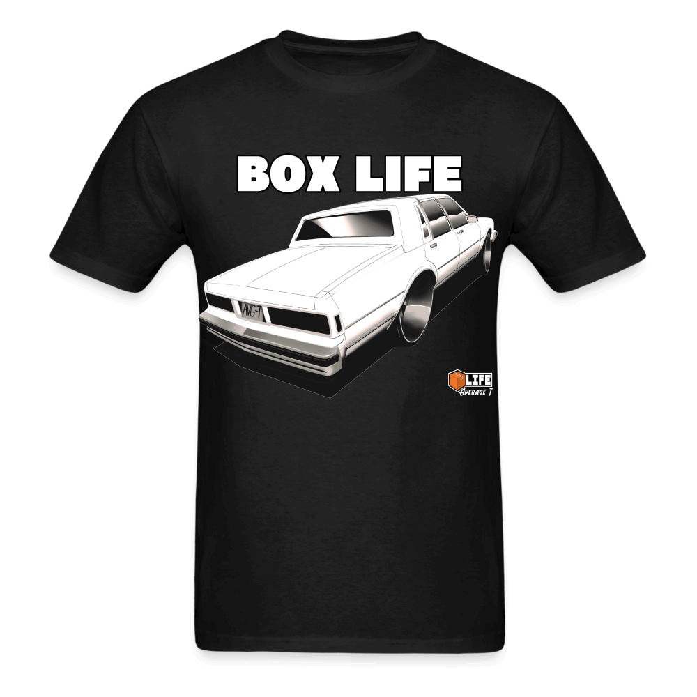 Box Chevy Life White LS Brougham T-Shirt - AverageTApparel-