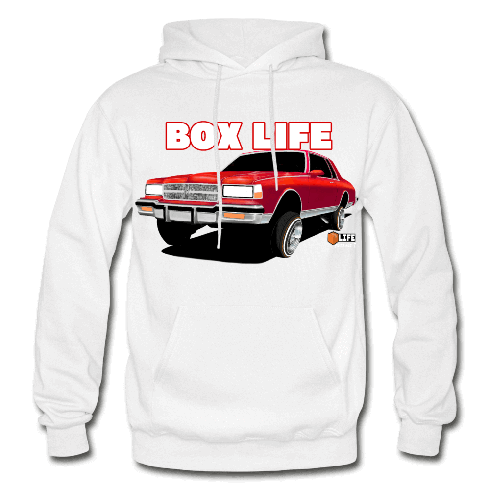 Box Chevy Life Lowrider Landau caprice Hoodie - AverageTApparel-