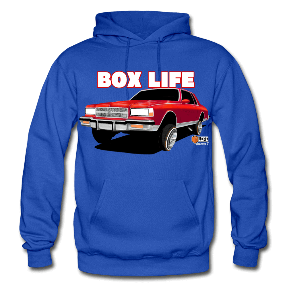 Box Chevy Life Lowrider Landau caprice Hoodie - AverageTApparel-
