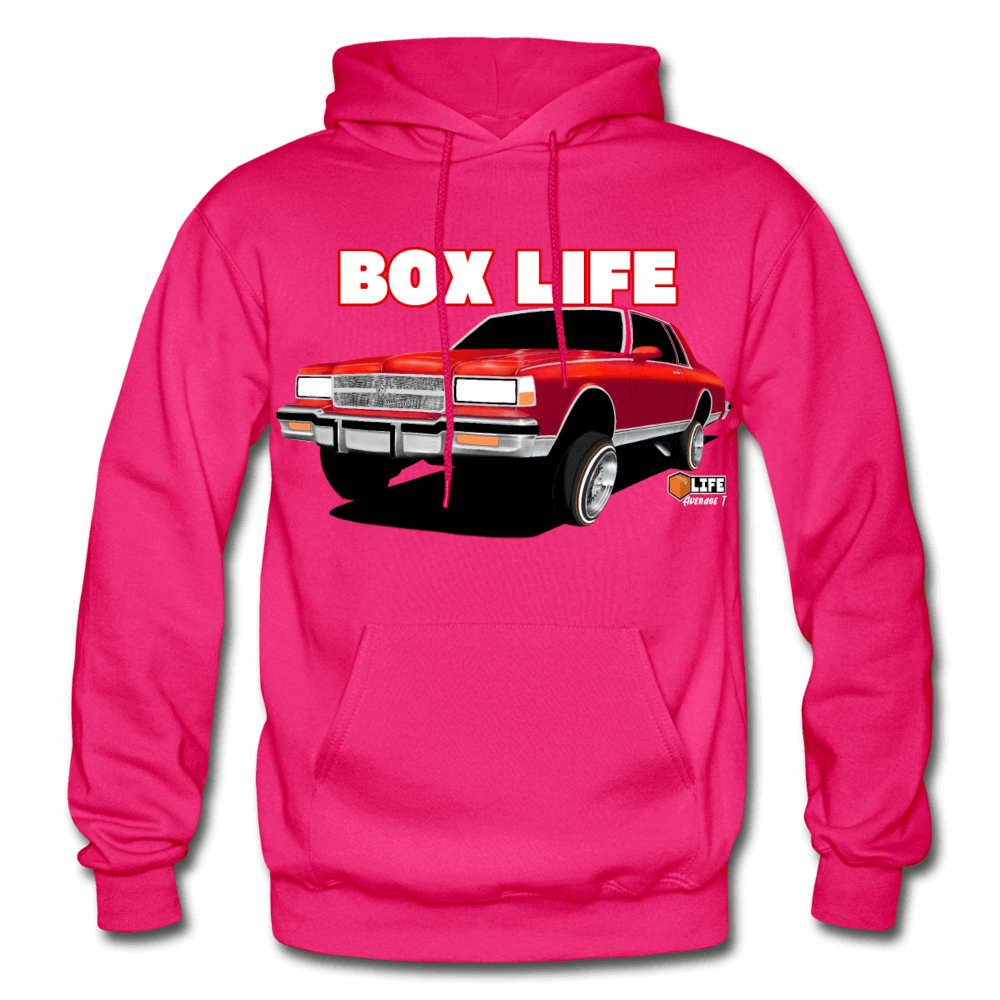 Box Chevy Life Lowrider Landau caprice Hoodie - AverageTApparel-