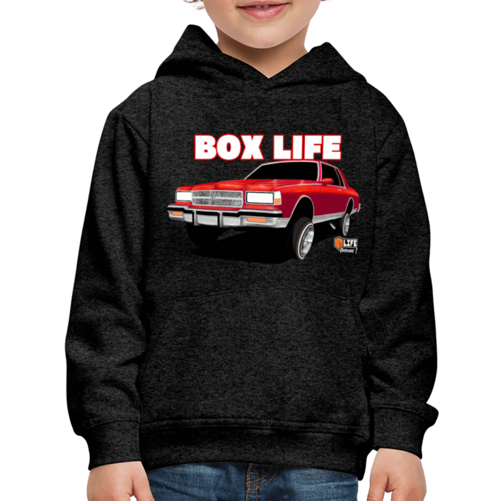 Box Chevy Life Lowrider Landau Kids caprice Hoodie - AverageTApparel-