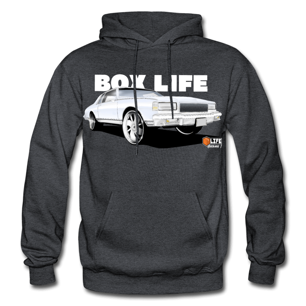 Box Chevy Life White Landau Hoodie - charcoal gray