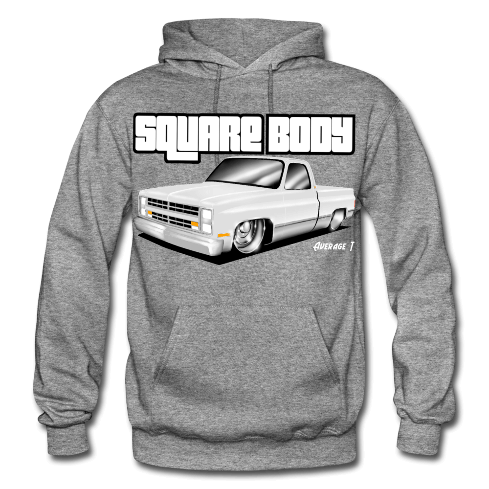 Square Body Grey C10 Hoodie In stock Fast Shipping. Buy