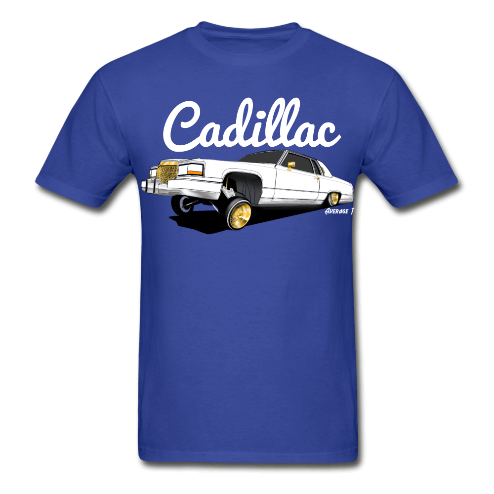 Cadillac Coupe Deville Lowrider White T-Shirt - AverageTApparel-