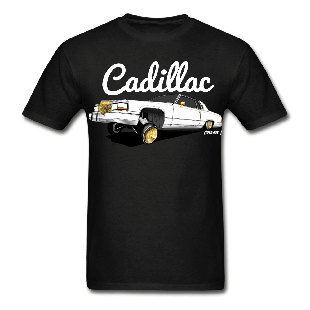 Cadillac Coupe Deville Lowrider White T-Shirt - AverageTApparel-