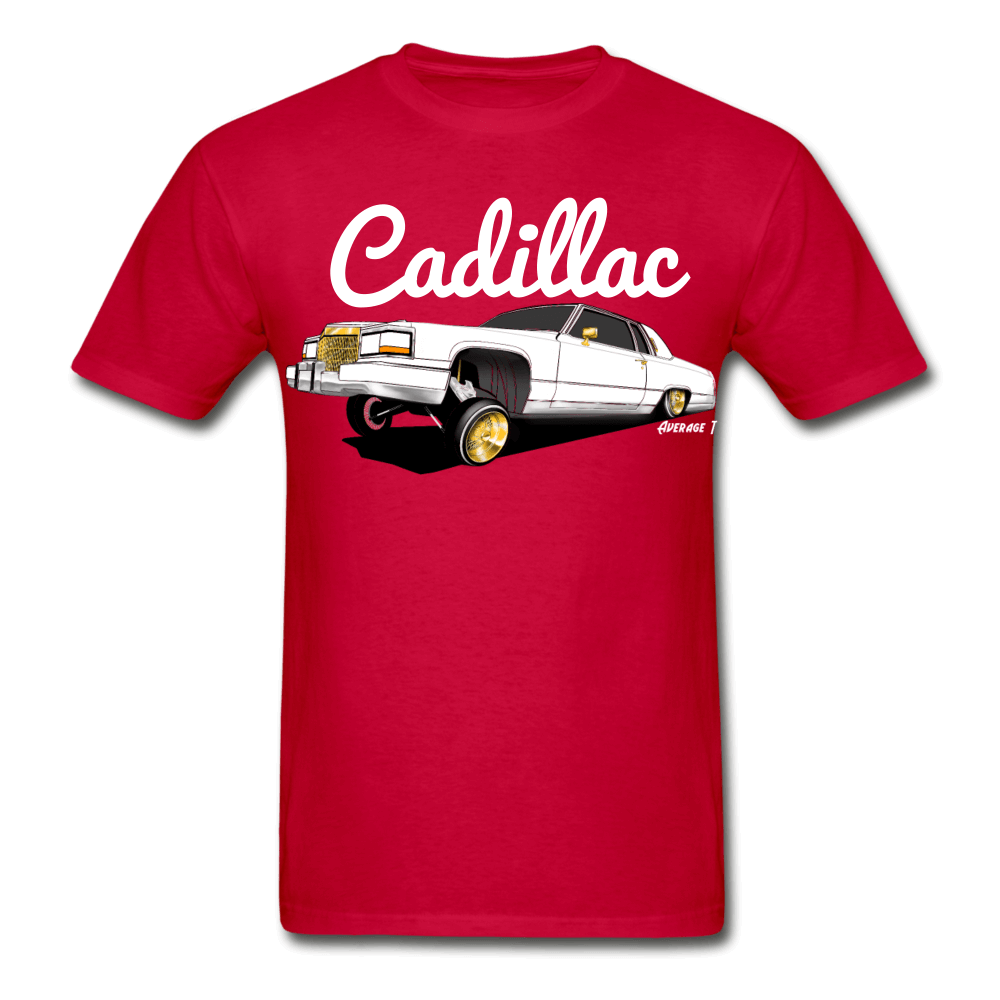 Cadillac Coupe Deville Lowrider White T-Shirt - AverageTApparel-