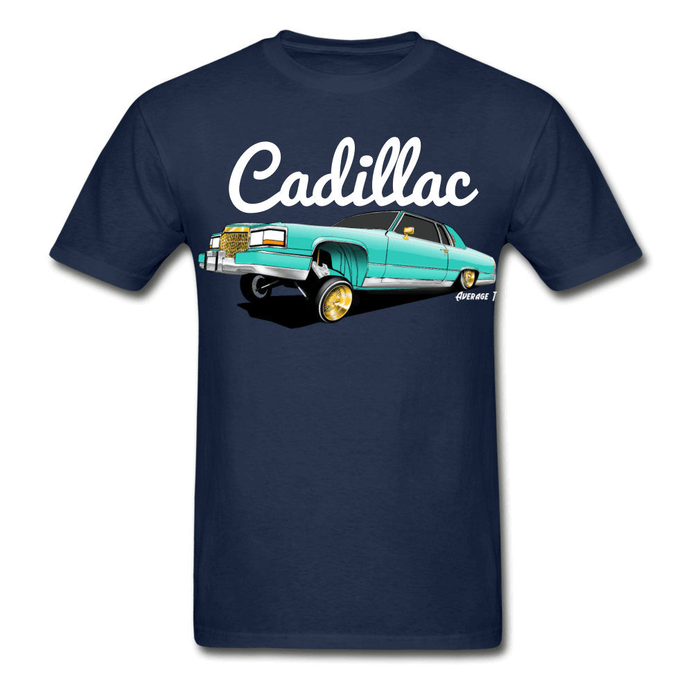 Cadillac Coupe Deville Lowrider Teal T-Shirt - AverageTApparel-