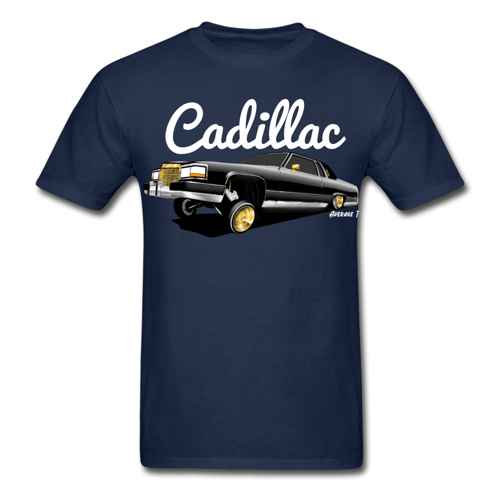 Cadillac Coupe Deville Lowrider Black T-Shirt - AverageTApparel-