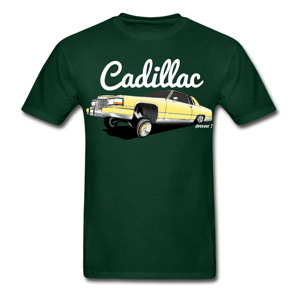 Cadillac Coupe Deville Lowrider Yellow T-Shirt - AverageTApparel-