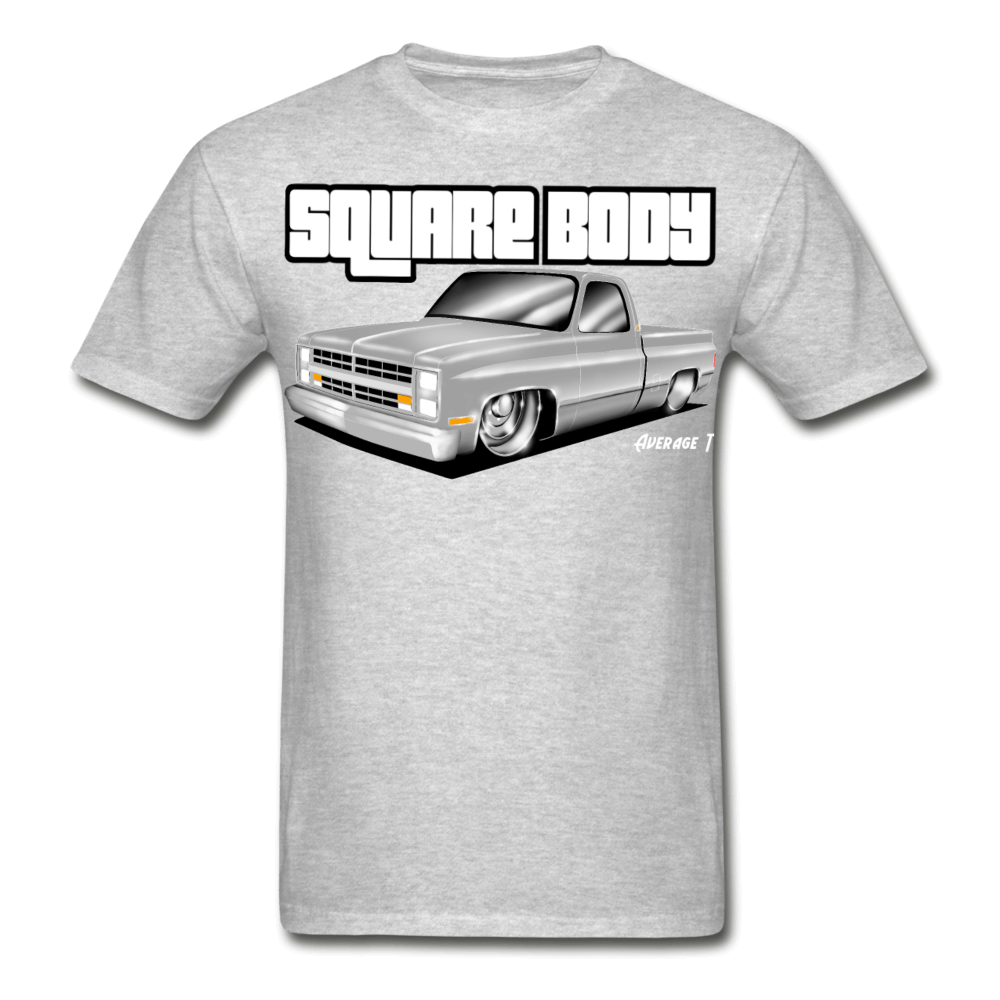 C10 Squarebody Grey Chevy T-Shirt - AverageTApparel-