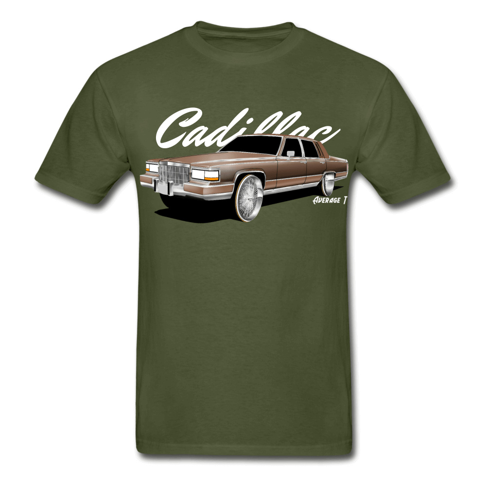 Cadillac Fleetwood Brougham 1990 Brown T-Shirt - AverageTApparel-