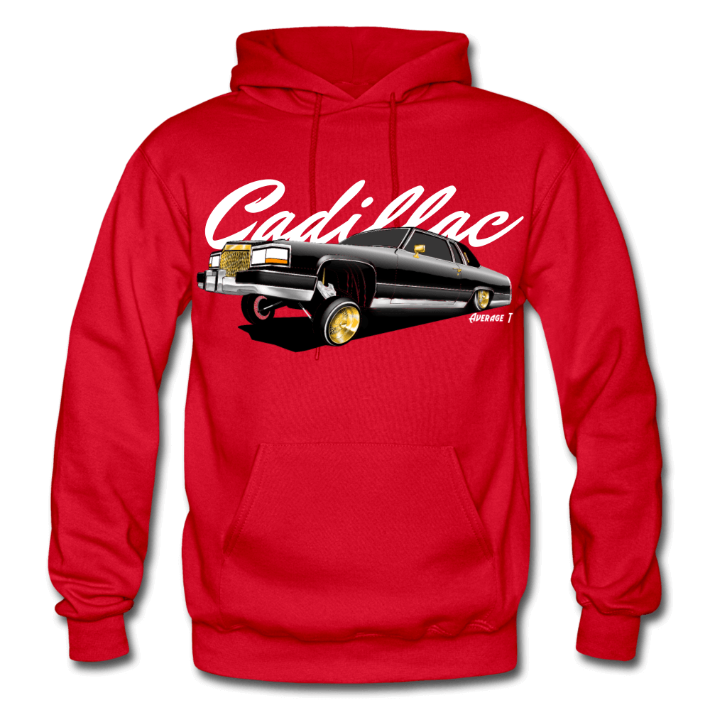Cadillac Coupe Deville Lowrider Black Hoodie - AverageTApparel-