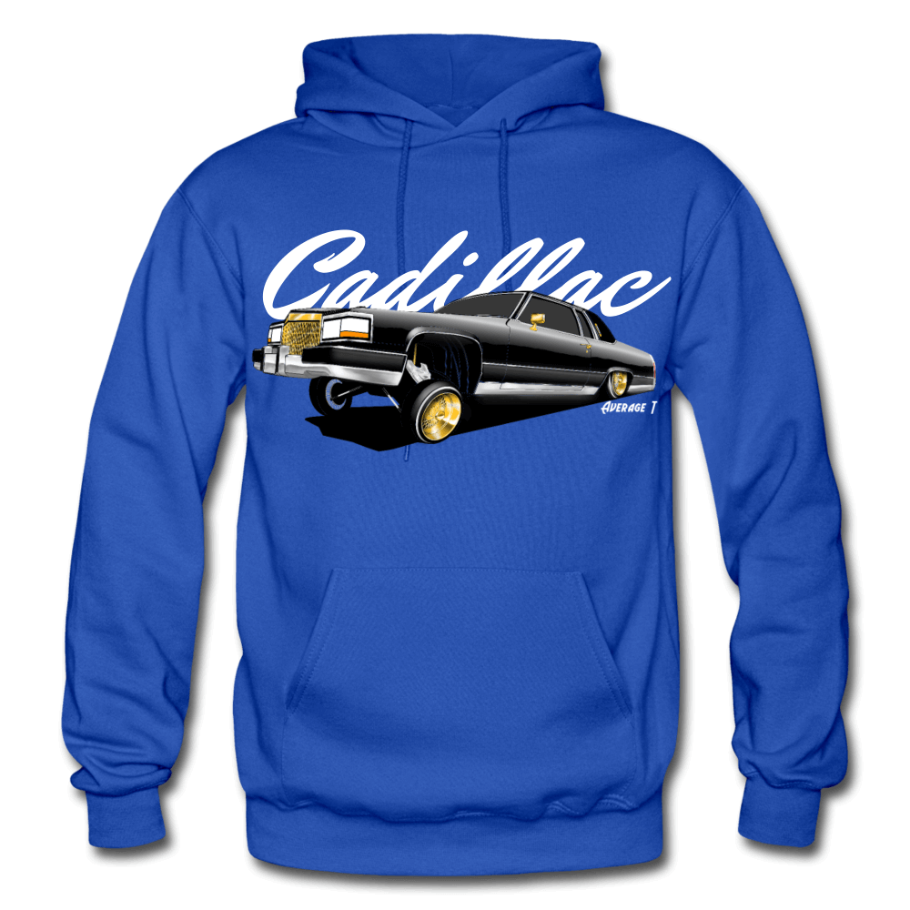 Cadillac Coupe Deville Lowrider Black Hoodie - AverageTApparel-