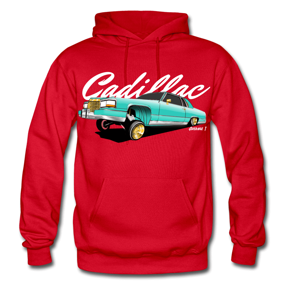 Cadillac Coupe Deville Lowrider Green Hoodie - AverageTApparel-