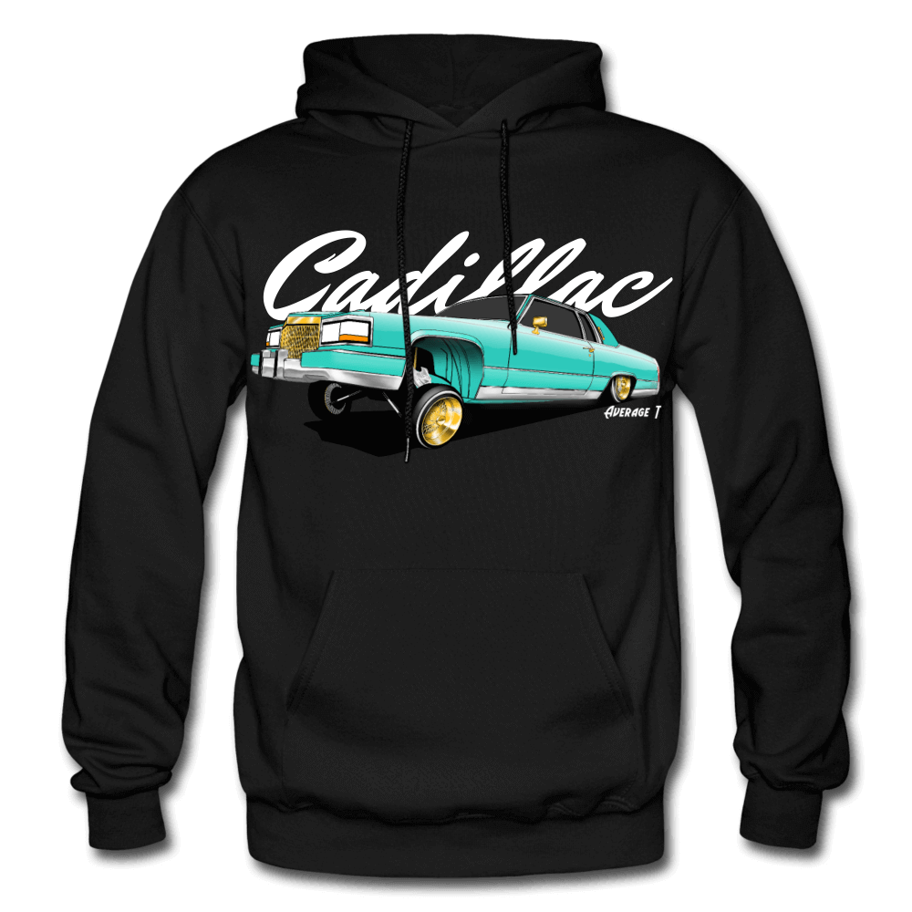 Cadillac Coupe Deville Lowrider Green Hoodie - AverageTApparel-