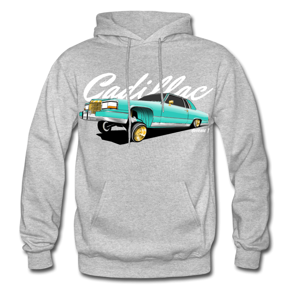 Cadillac Coupe Deville Lowrider Green Hoodie - AverageTApparel-
