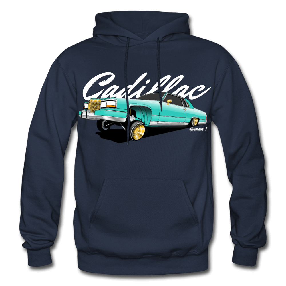 Cadillac Coupe Deville Lowrider Green Hoodie - AverageTApparel-