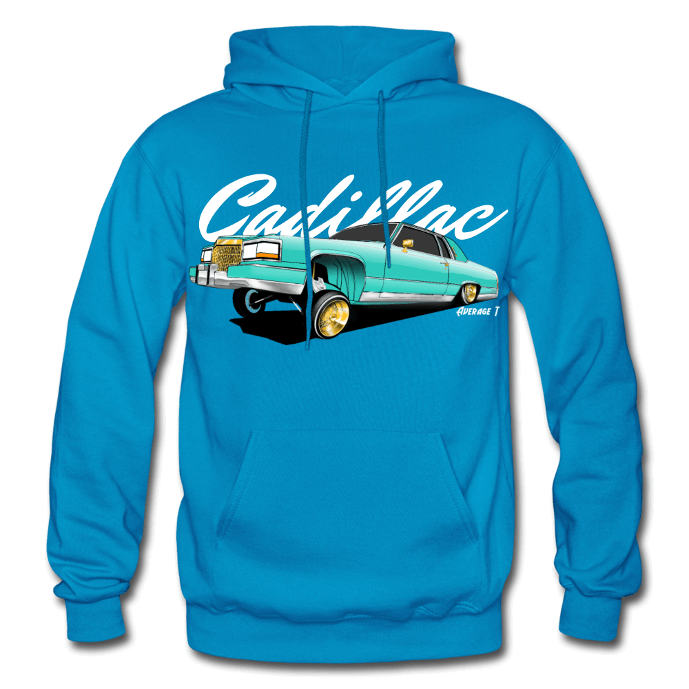Cadillac Coupe Deville Lowrider Green Hoodie - AverageTApparel-