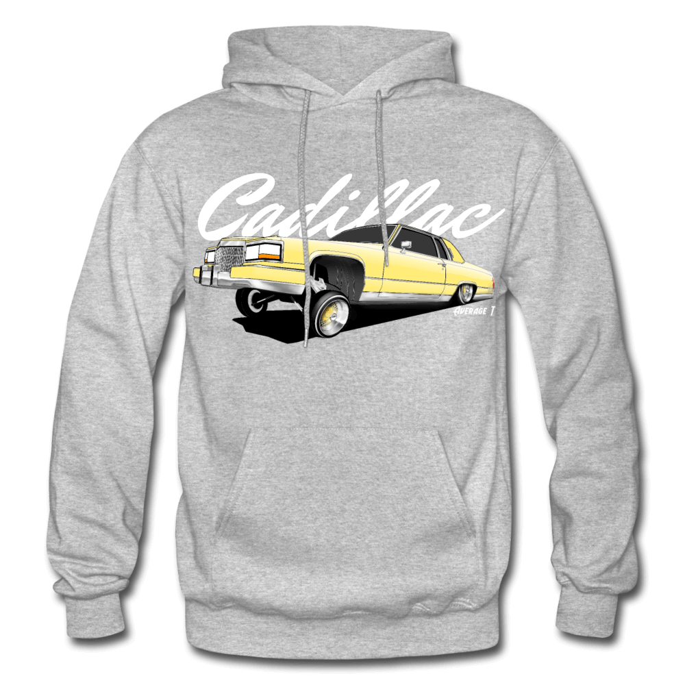 Cadillac Coupe Deville Lowrider Yellow Hoodie - AverageTApparel-