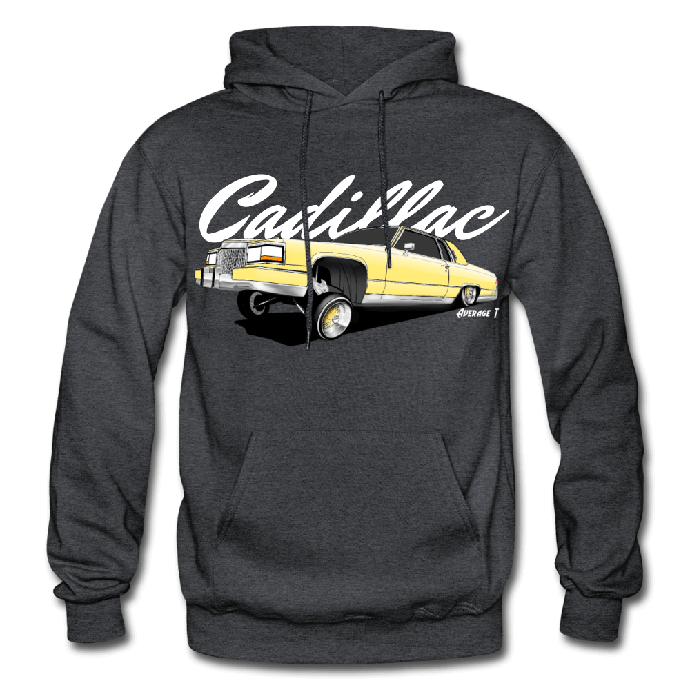 Cadillac Coupe Deville Lowrider Yellow Hoodie - AverageTApparel-