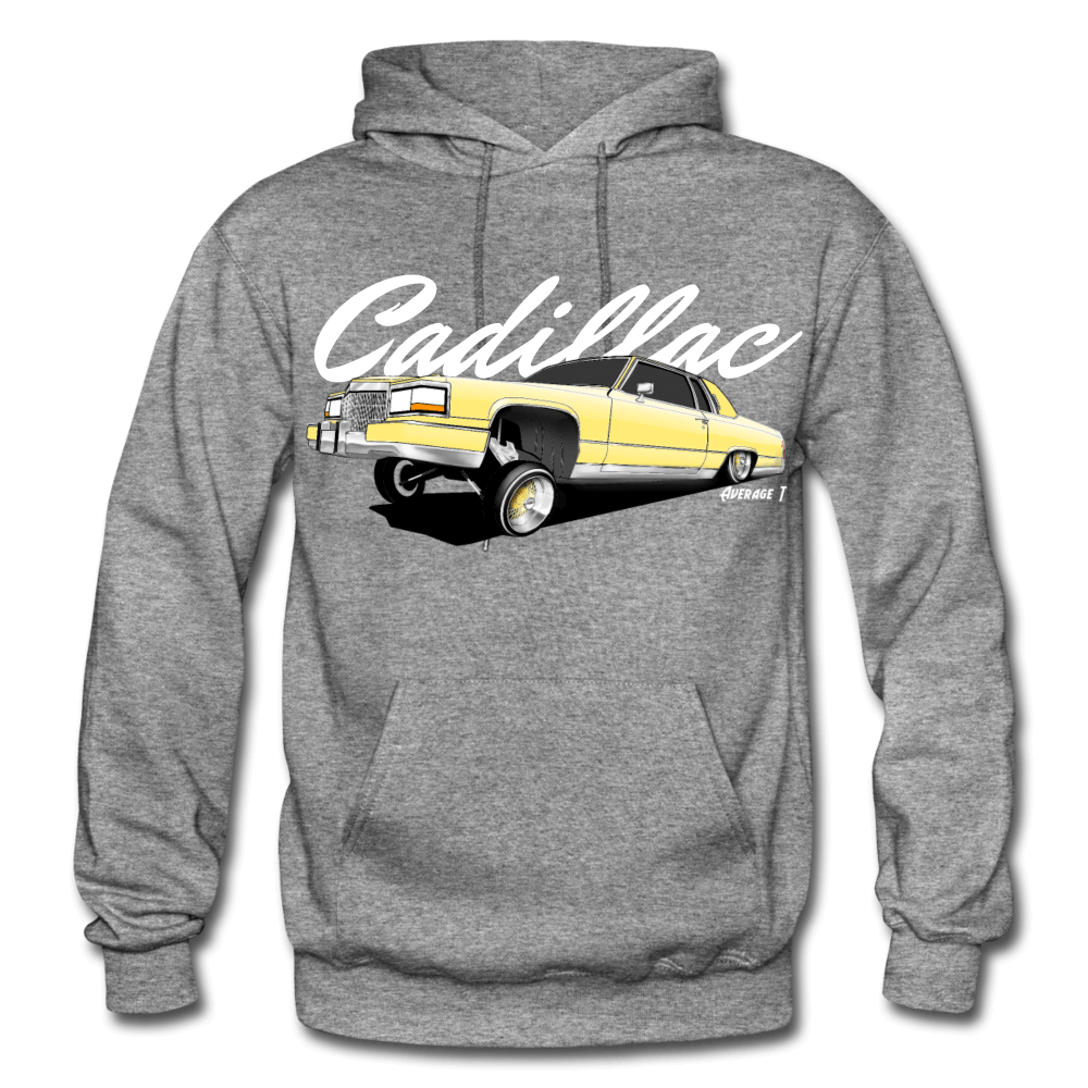 Cadillac Coupe Deville Lowrider Yellow Hoodie - AverageTApparel-