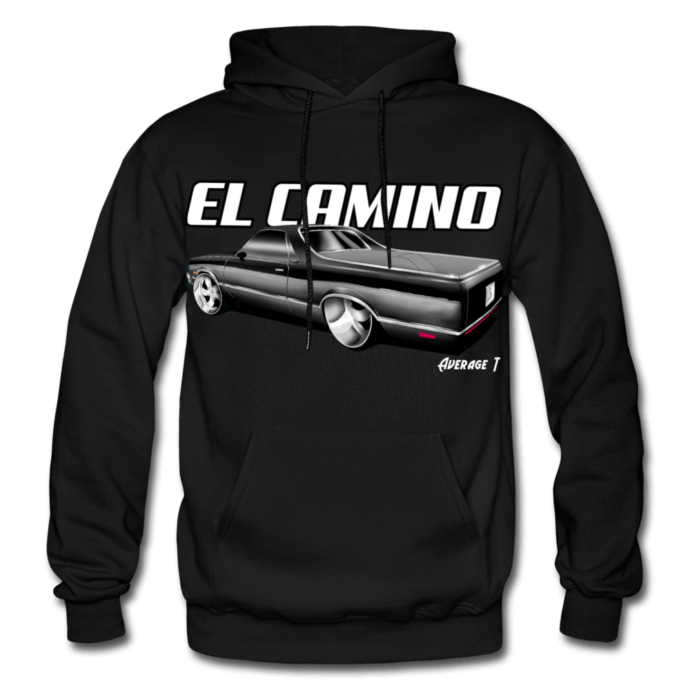 Chevy El Camino Black Hoodie - AverageTApparel-