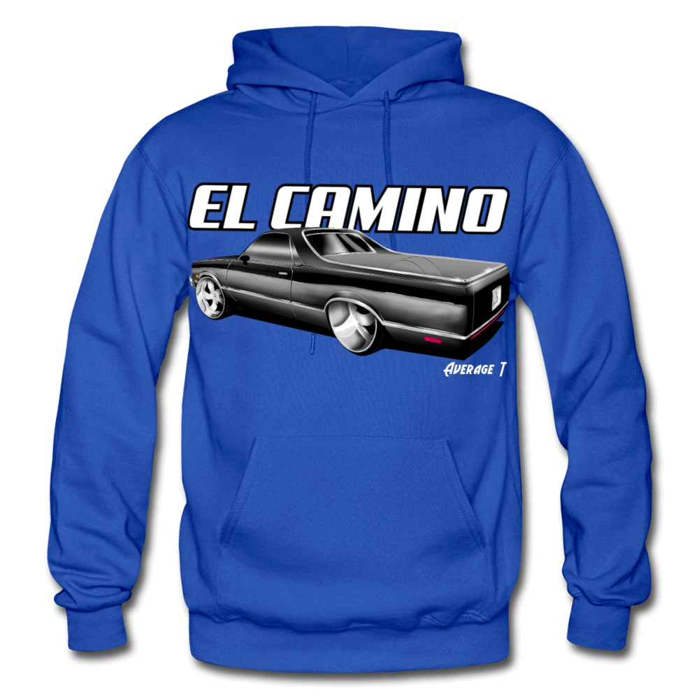 Chevy El Camino Black Hoodie - AverageTApparel-