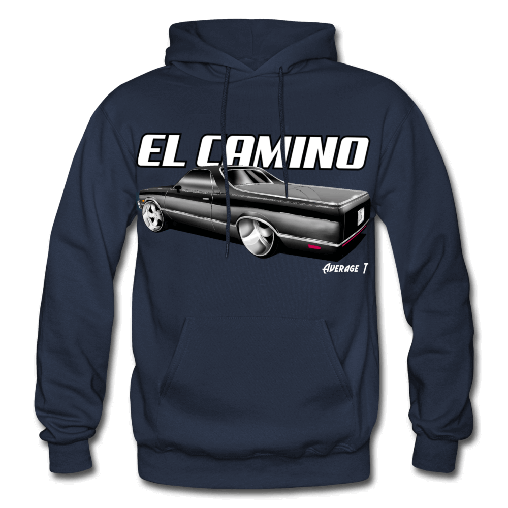 Chevy El Camino Black Hoodie - AverageTApparel-