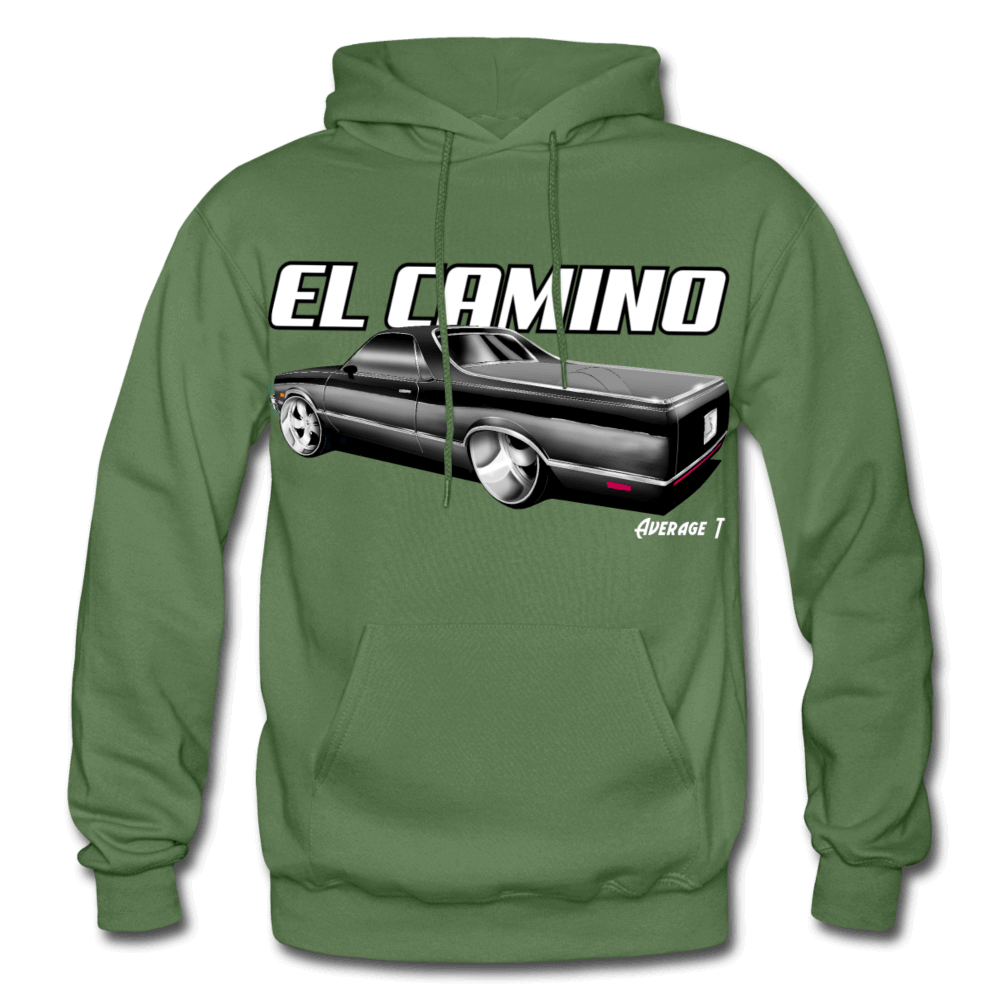 Chevy El Camino Black Hoodie - AverageTApparel-