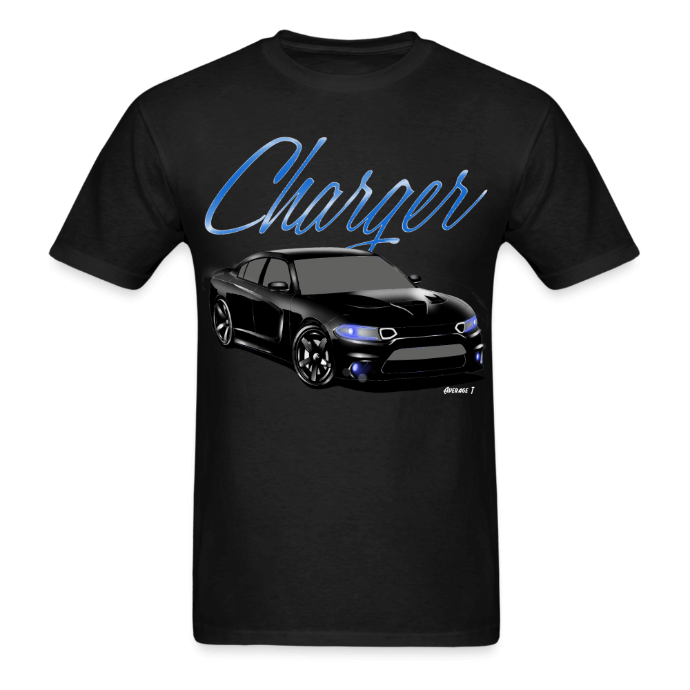 Dodge Charger Black T-Shirt - AverageTApparel-