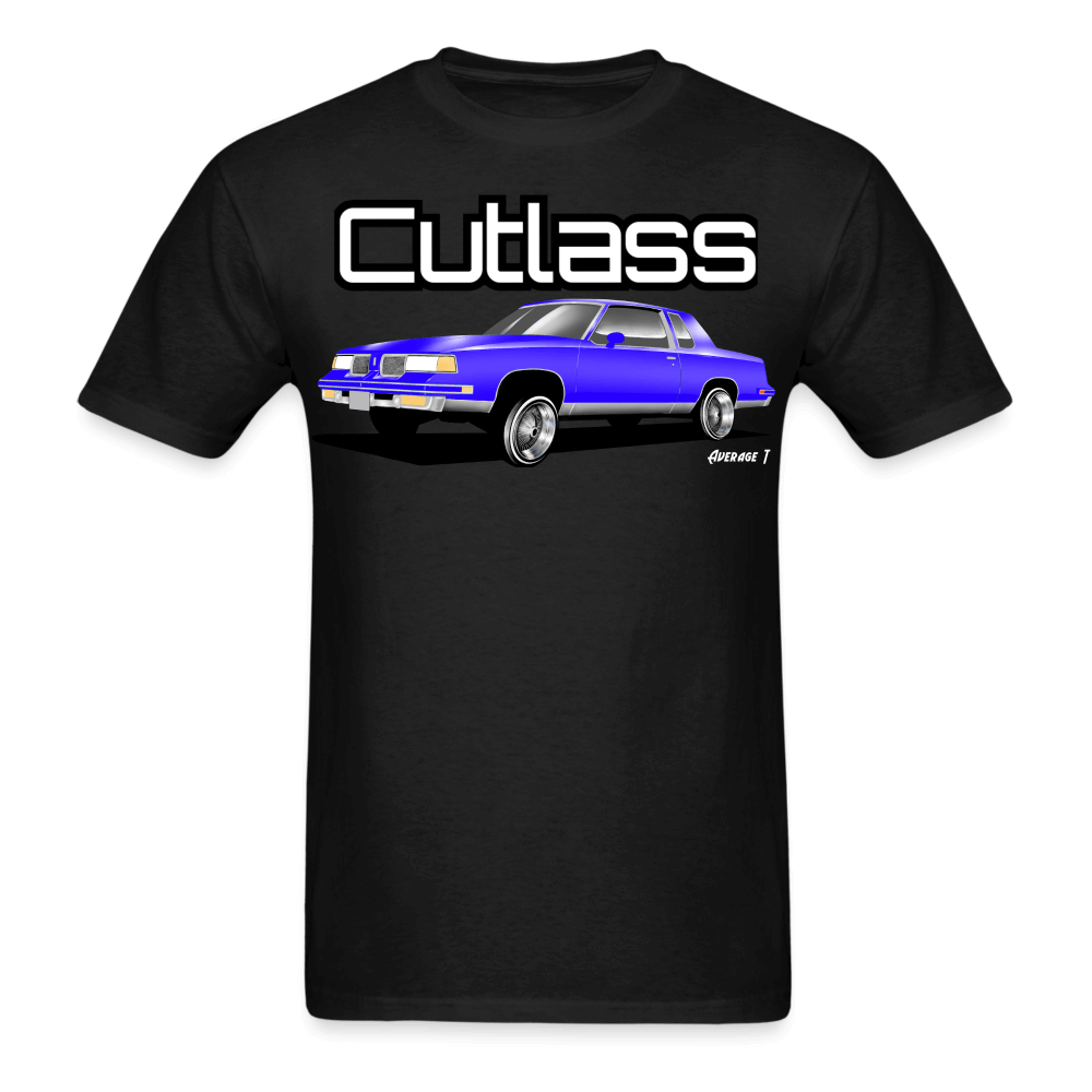 Oldsmobile Cutlass Lowrider Blue T-Shirt - AverageTApparel-