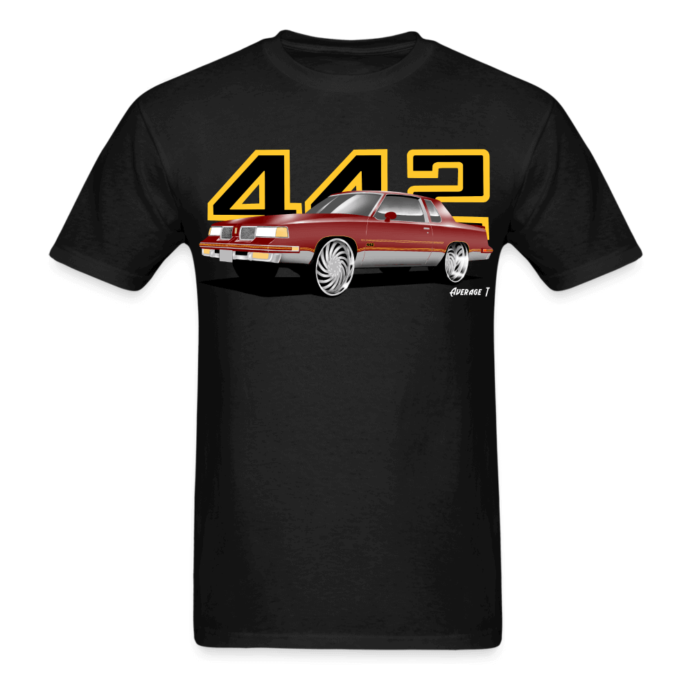 442 Cutlass Burgundy T-Shirt - AverageTApparel-