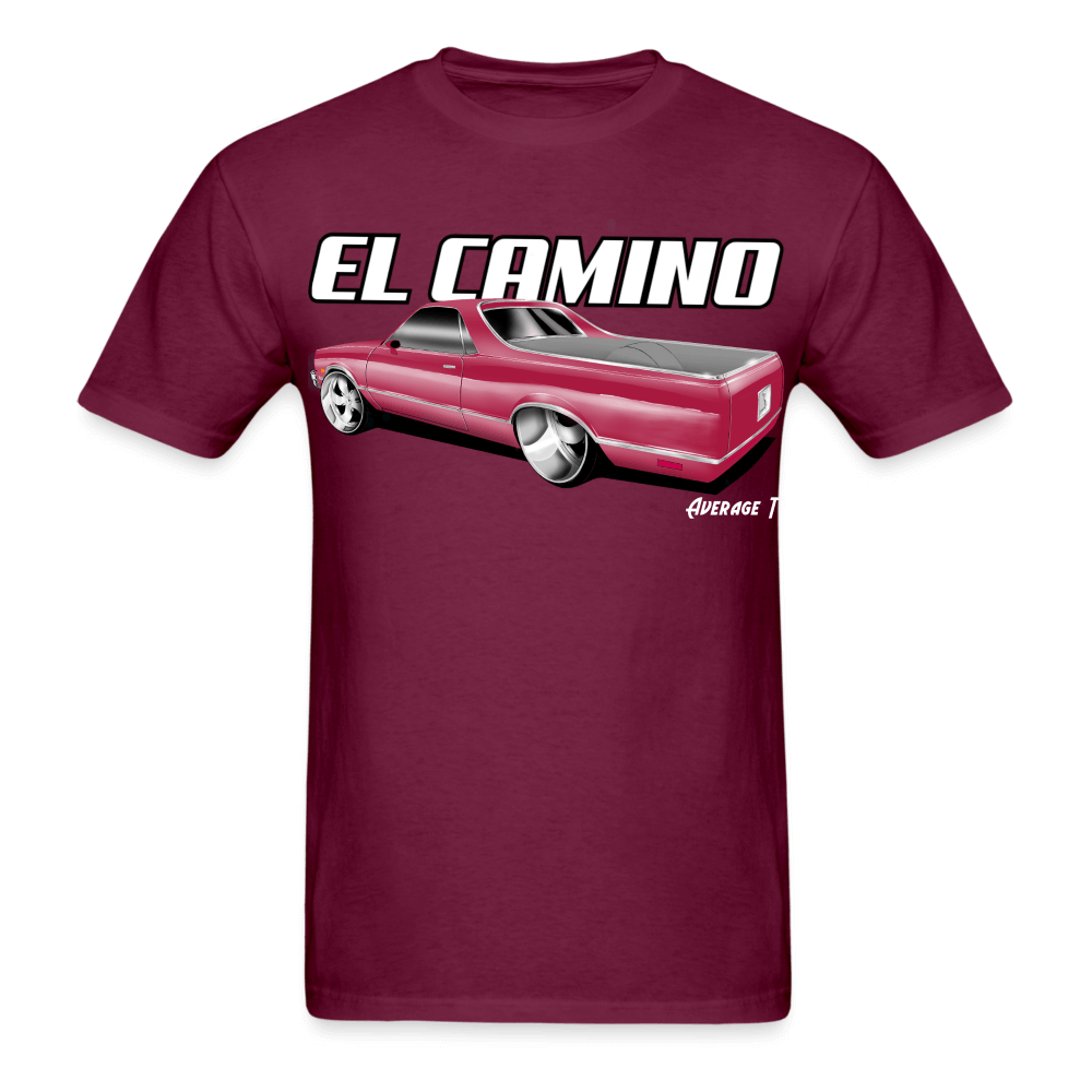 Burgundy El Camino T-Shirt - AverageTApparel-