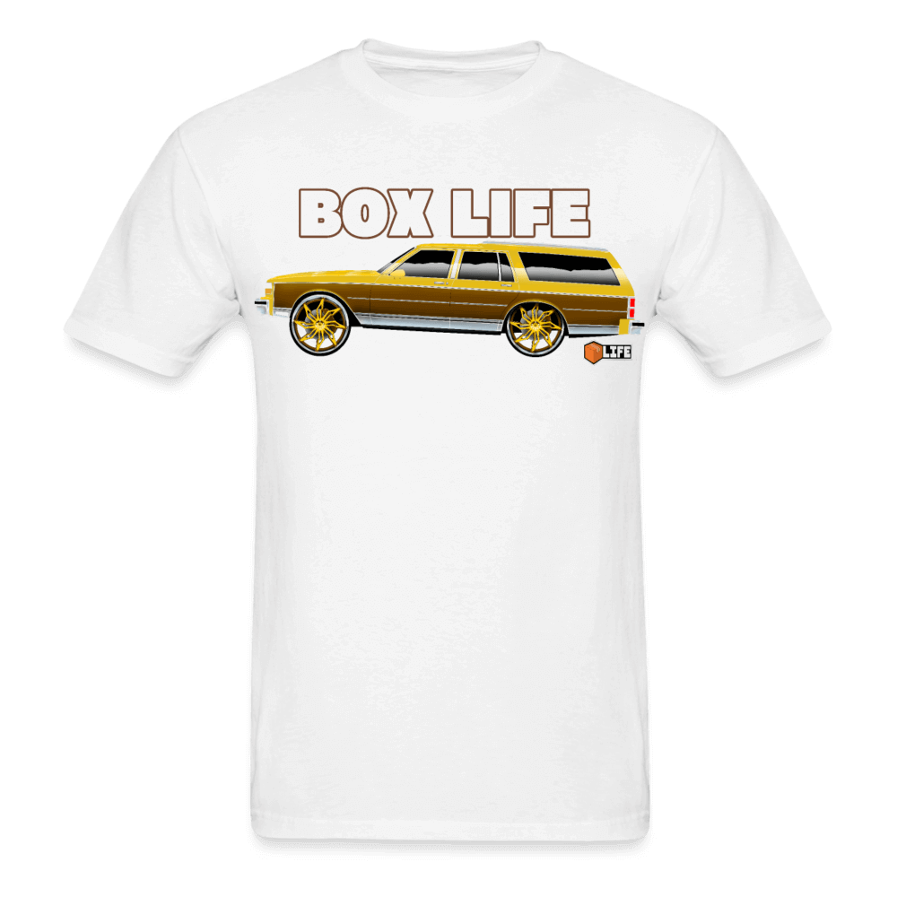 Box Chevy Life Station Wagon T-Shirt - AverageTApparel-