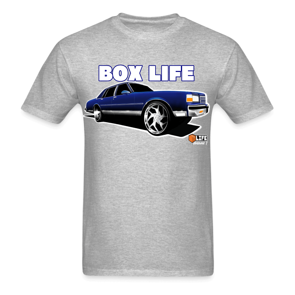 Box Chevy Life Blue Brougham T-Shirt - AverageTApparel-