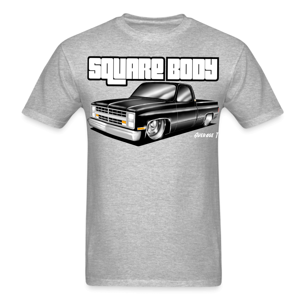 Square Body C10 Black T-Shirt - AverageTApparel-