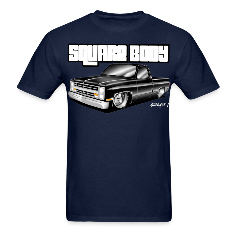 Square Body C10 Black T-Shirt - AverageTApparel-