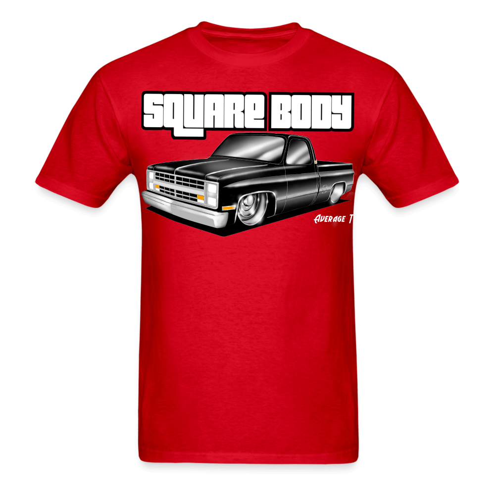 Square Body C10 Black T-Shirt - AverageTApparel-