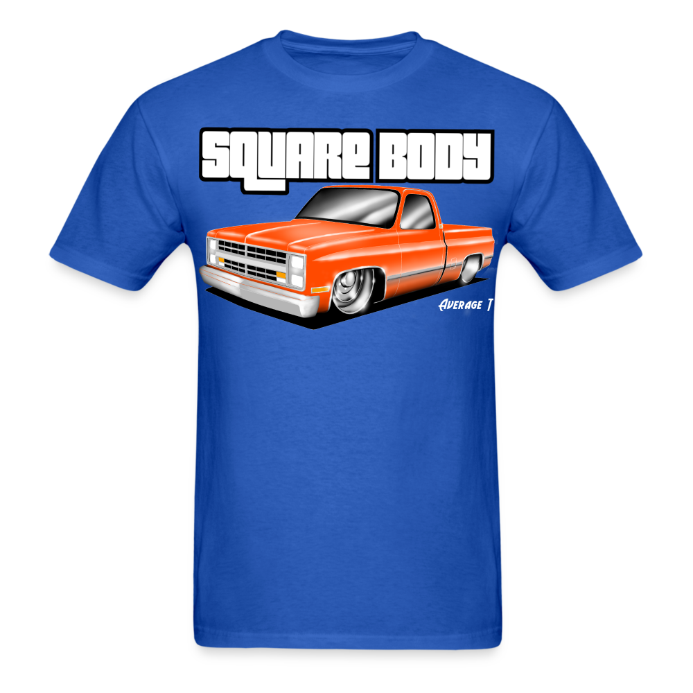 Orange Square Body T-Shirt - AverageTApparel-