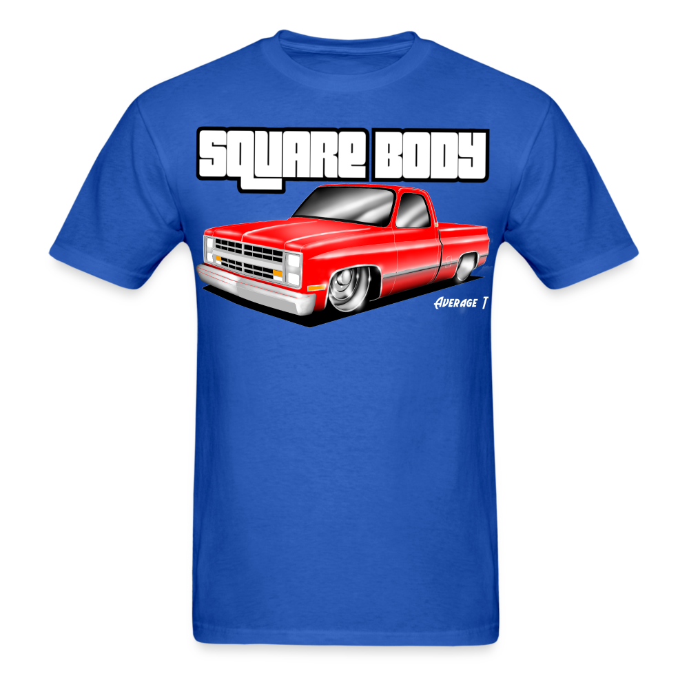 Square Body Red T-Shirt - AverageTApparel-