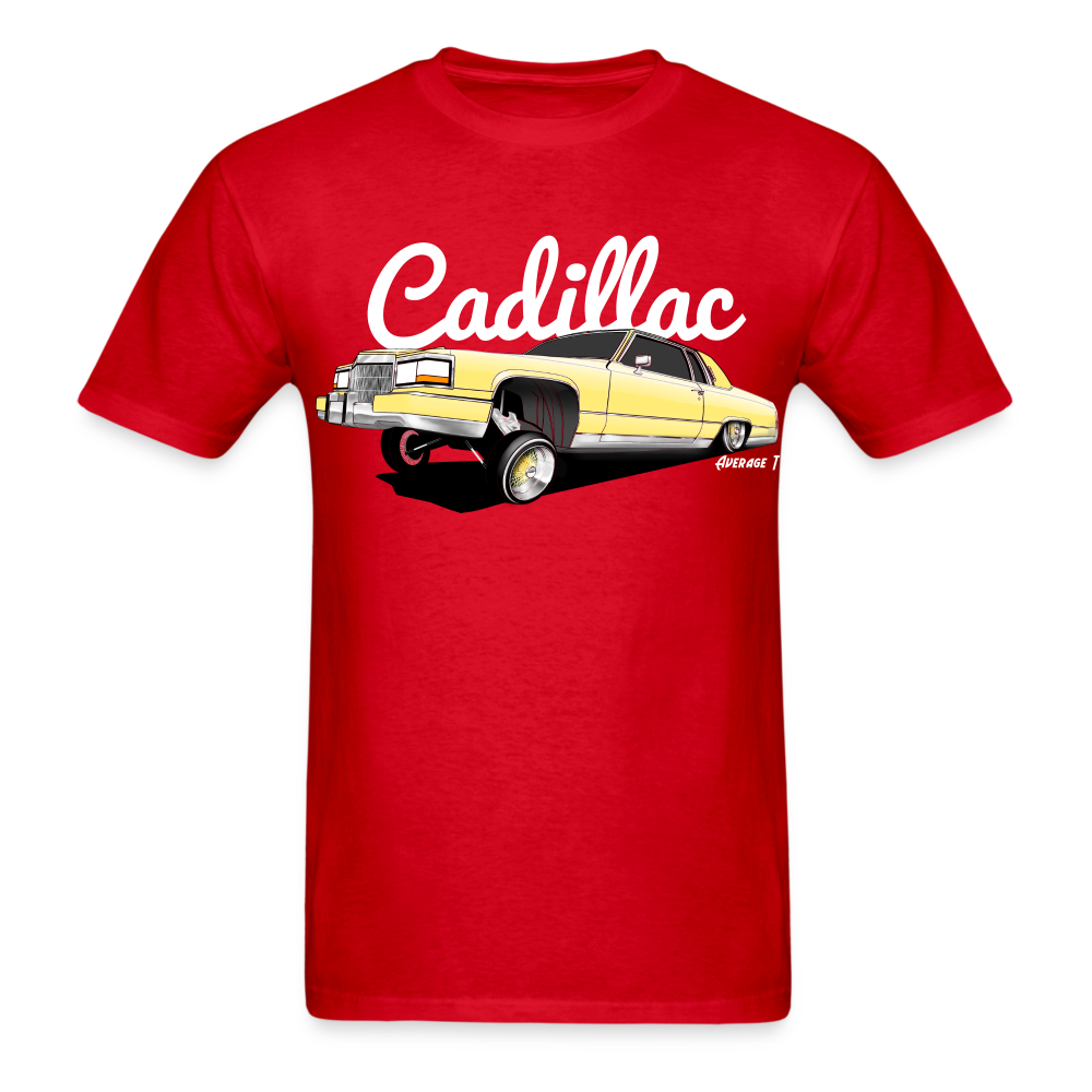 Cadillac Coupe Deville Lowrider Yellow T-Shirt - AverageTApparel-