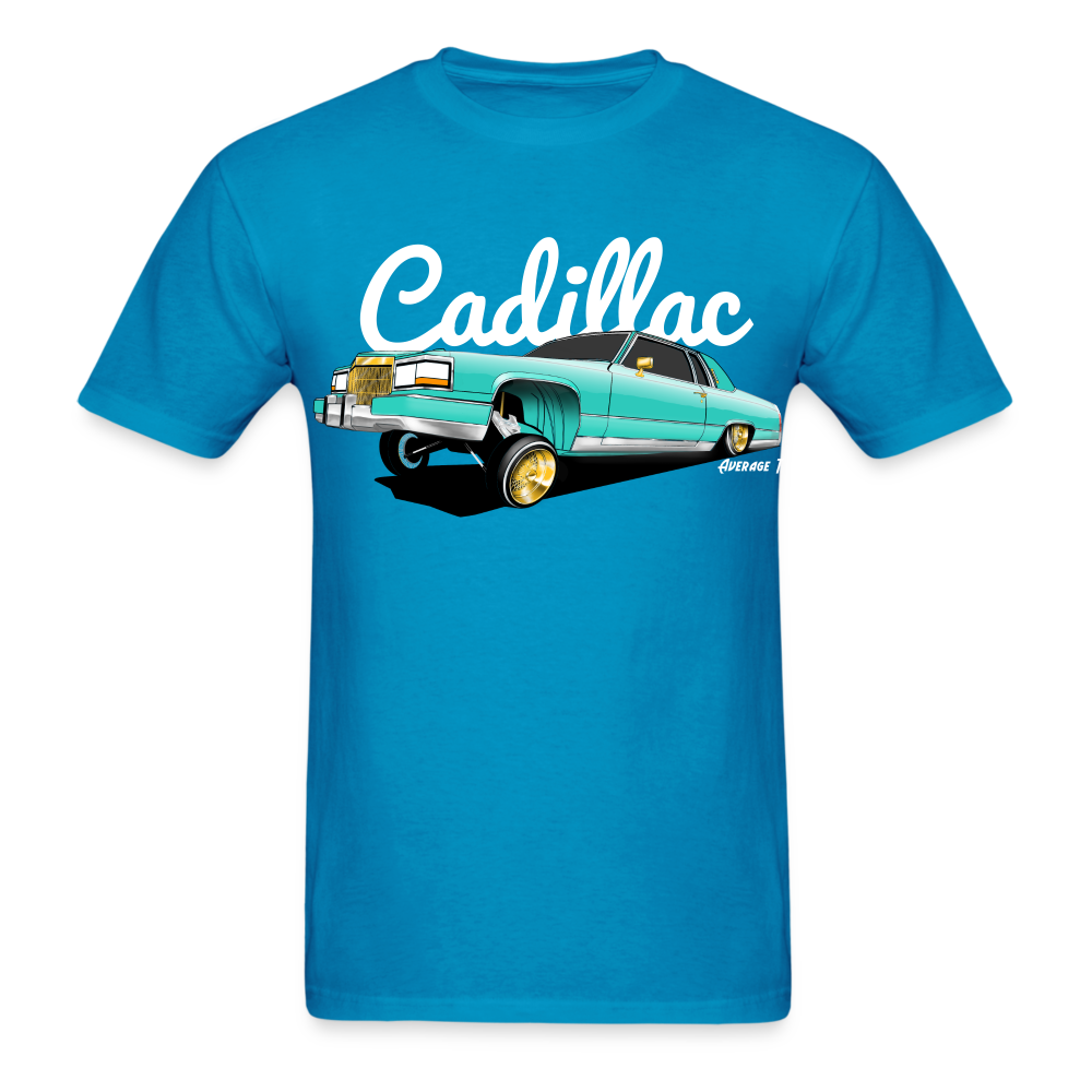 Cadillac Coupe Deville Lowrider Teal T-Shirt - AverageTApparel-