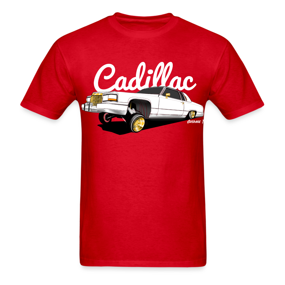 Cadillac Coupe Deville Lowrider White T-Shirt - AverageTApparel-