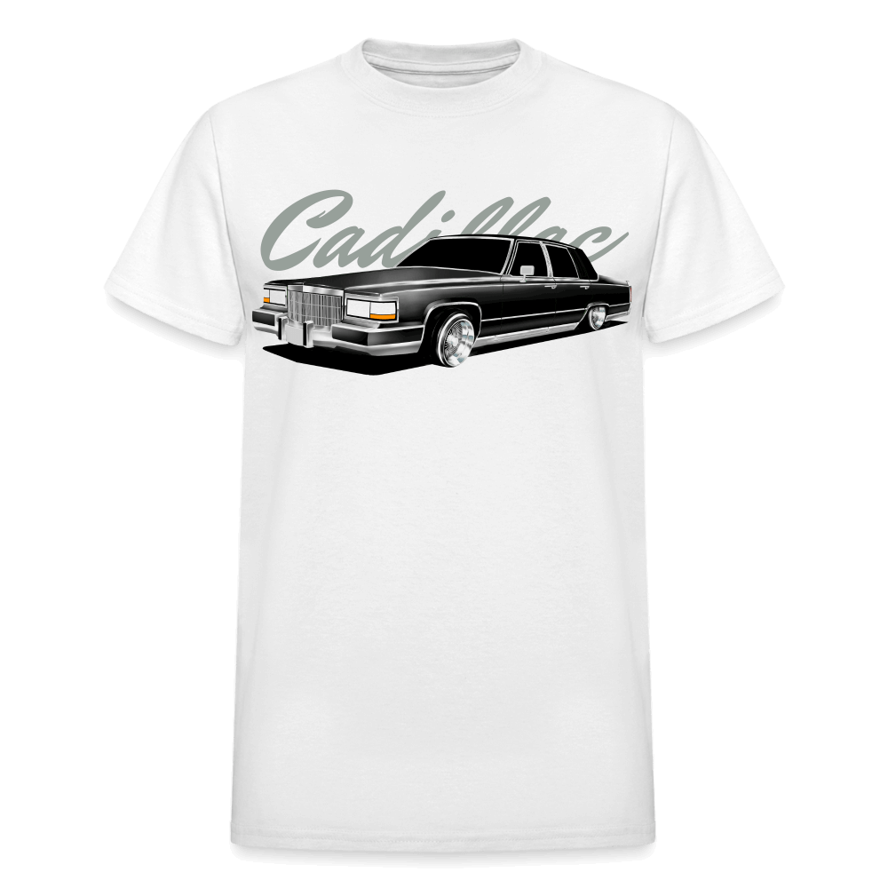 1990 Cadillac Fleetwood Lowrider T-Shirt - white