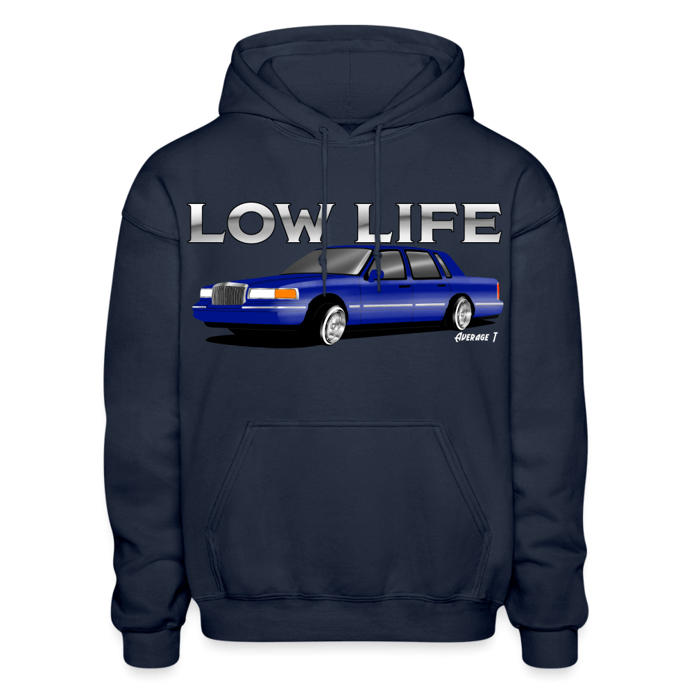 1995 Lincoln Towncar Lowrider Hoodie - navy