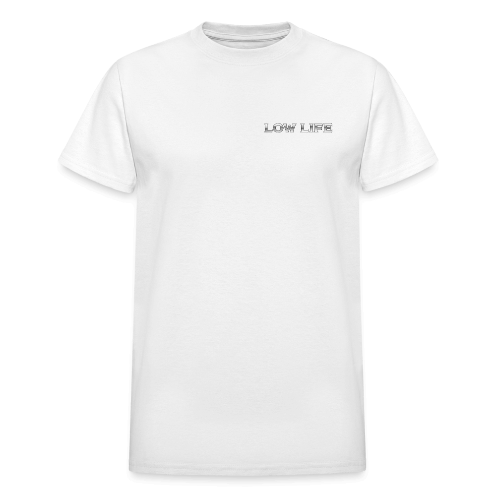 Low Life Cadillac Lowrider Back Print T-Shirt - white
