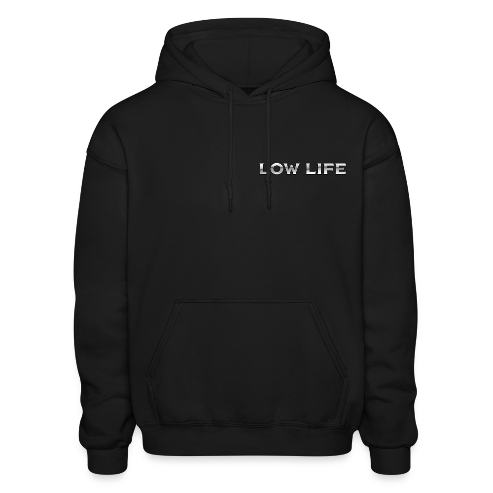 Low Life Cadillac Back Print  Hoodie - black