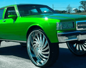 1987 box Chevy Caprice Classic on 30 inch wheels