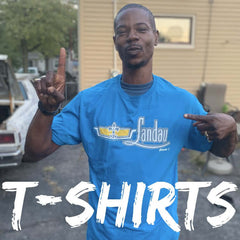 Man with Chevy Caprice Landau shirt on in front a Box Chevy