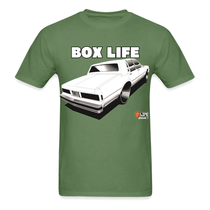 Box Chevy Life White LS Brougham T-Shirt - AverageTApparel-